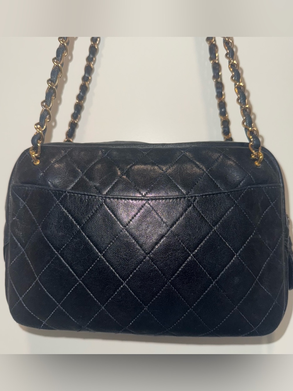 Authentic CHANEL CC Black Quilted Shoulder Camera Bag - Picture 7 of 11